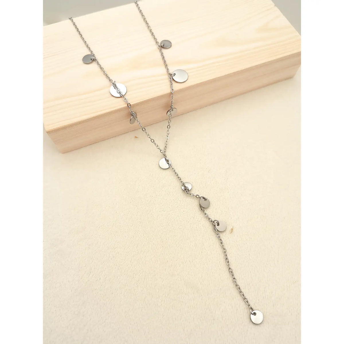 Collier pampilles argenté - Acier Inoxydable