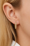 Boucles d’oreilles strass doré ou argenté   - Acier inoxydable