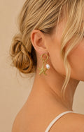 Boucles d’oreille étoile de mer doré    - Acier inoxydable
