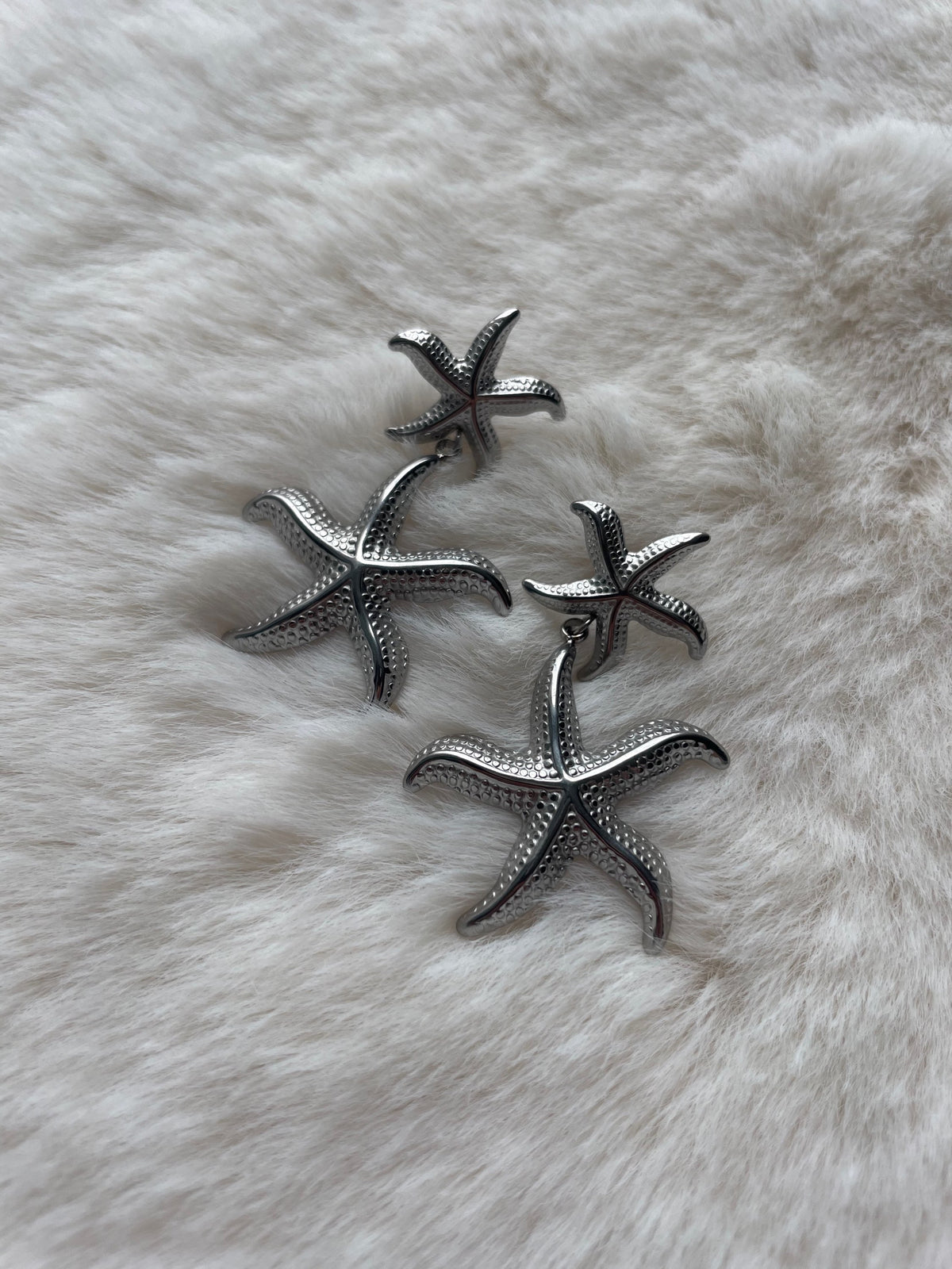 Boucles d’oreilles étoiles de mer - Acier inoxydable