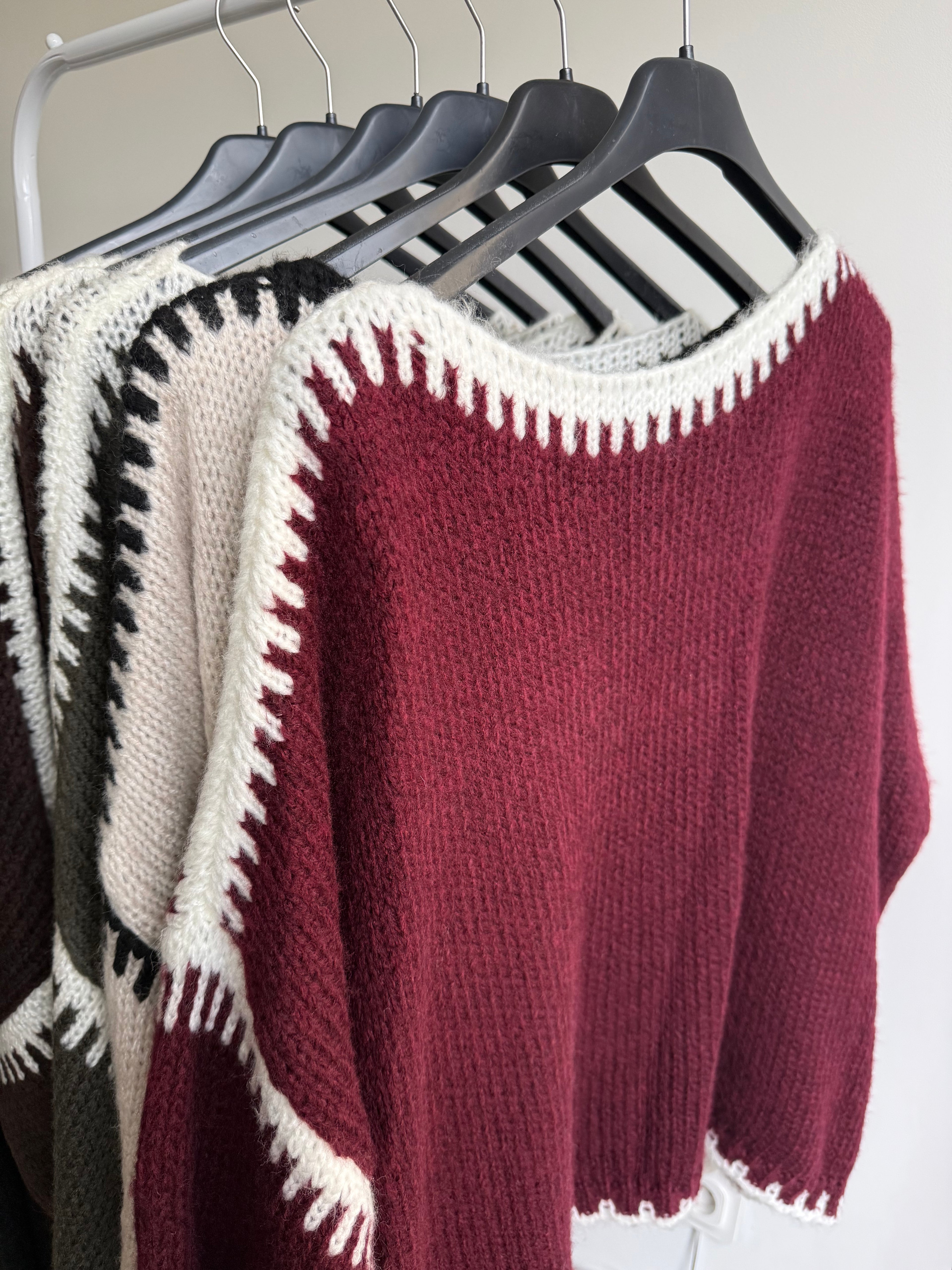 Pull oversize bicolore - Vêtement