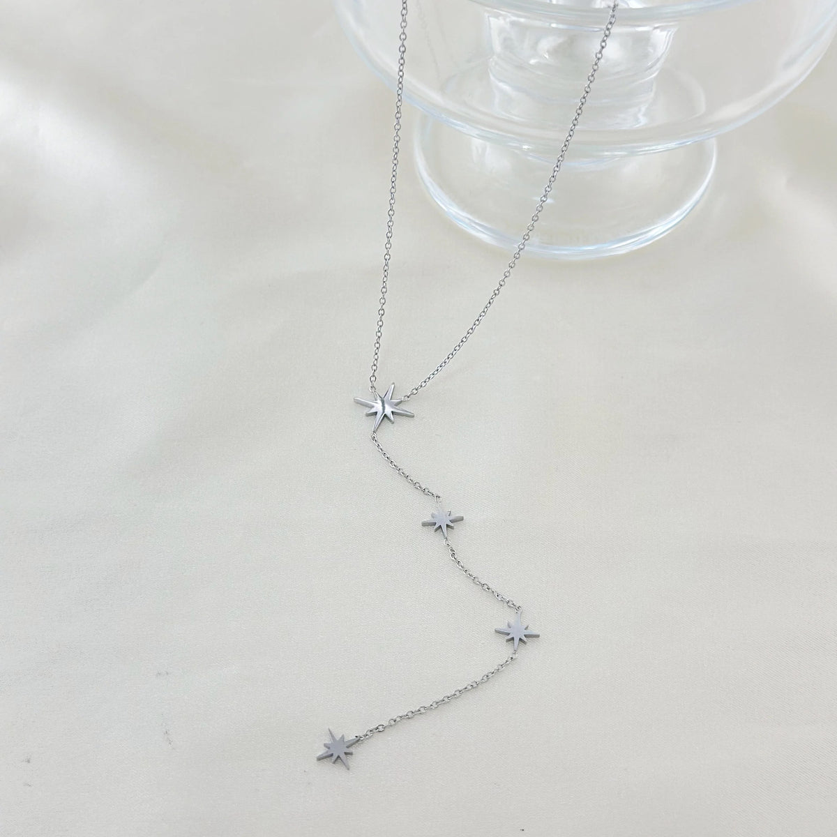 Collier étoile argenté - Acier Inoxydable
