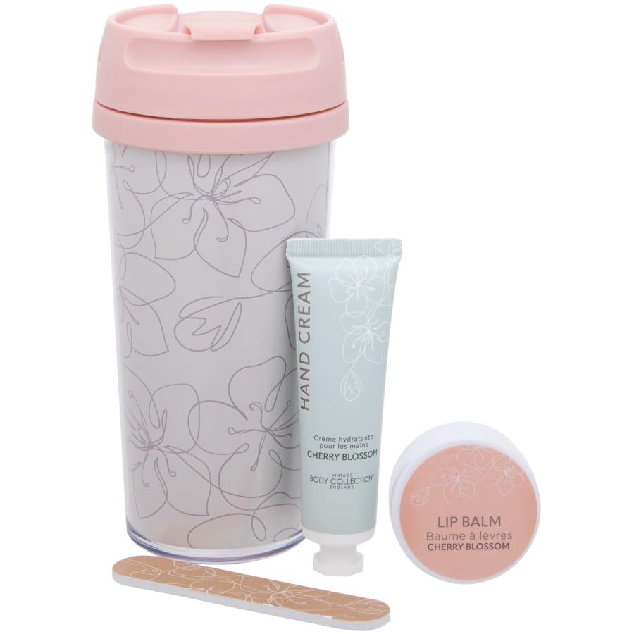 Coffret Gobelet et soin - Fleurs de cerisiers
