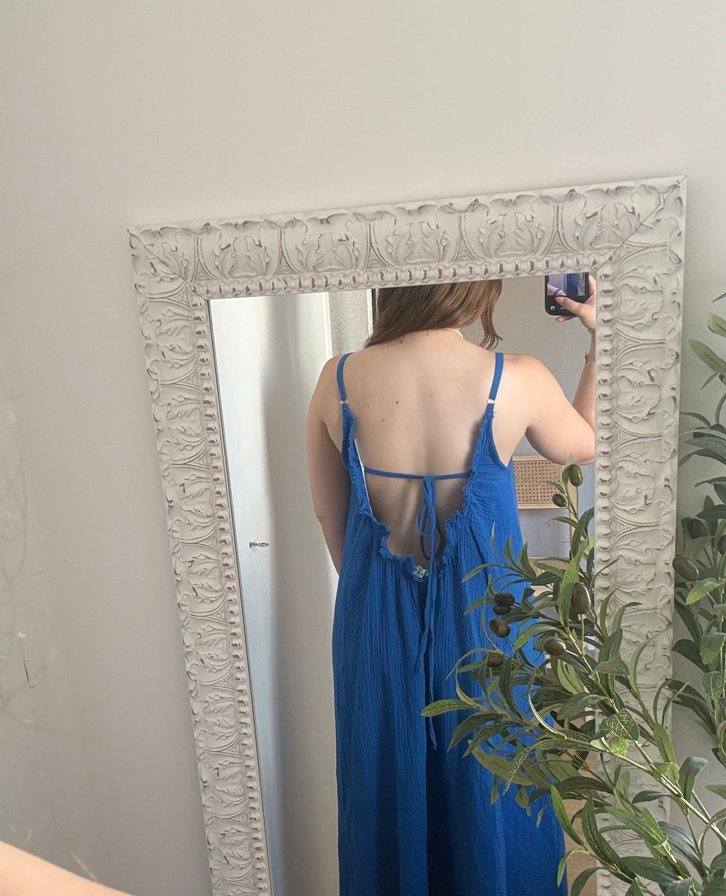 Robe dos nu gaze de coton - Vêtement