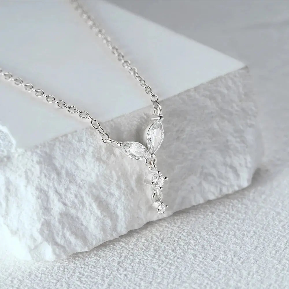 Collier strass Argent S925 - Argent
